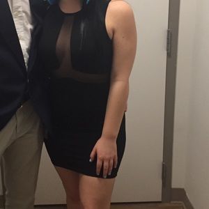 Tight black dress